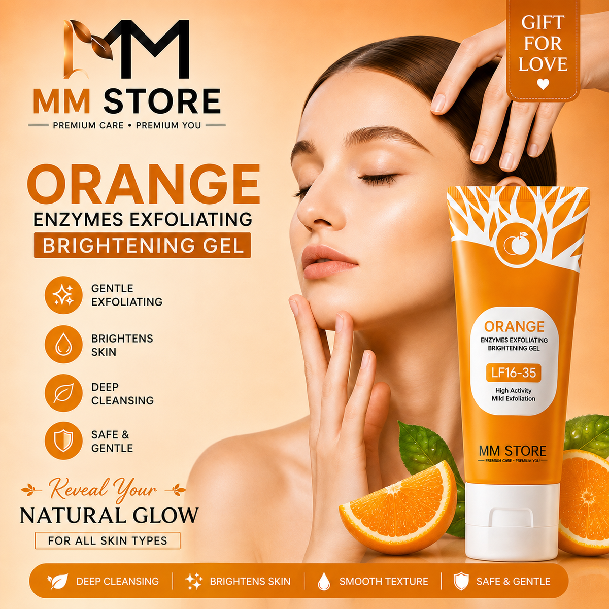 Exfoliating Gel – Dead Skin Remover & Deep Cleansing Body Scrub