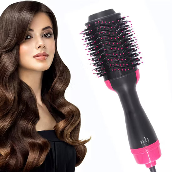 One Step 3 In 1 Hot Air Brush Dryer and Straightener
