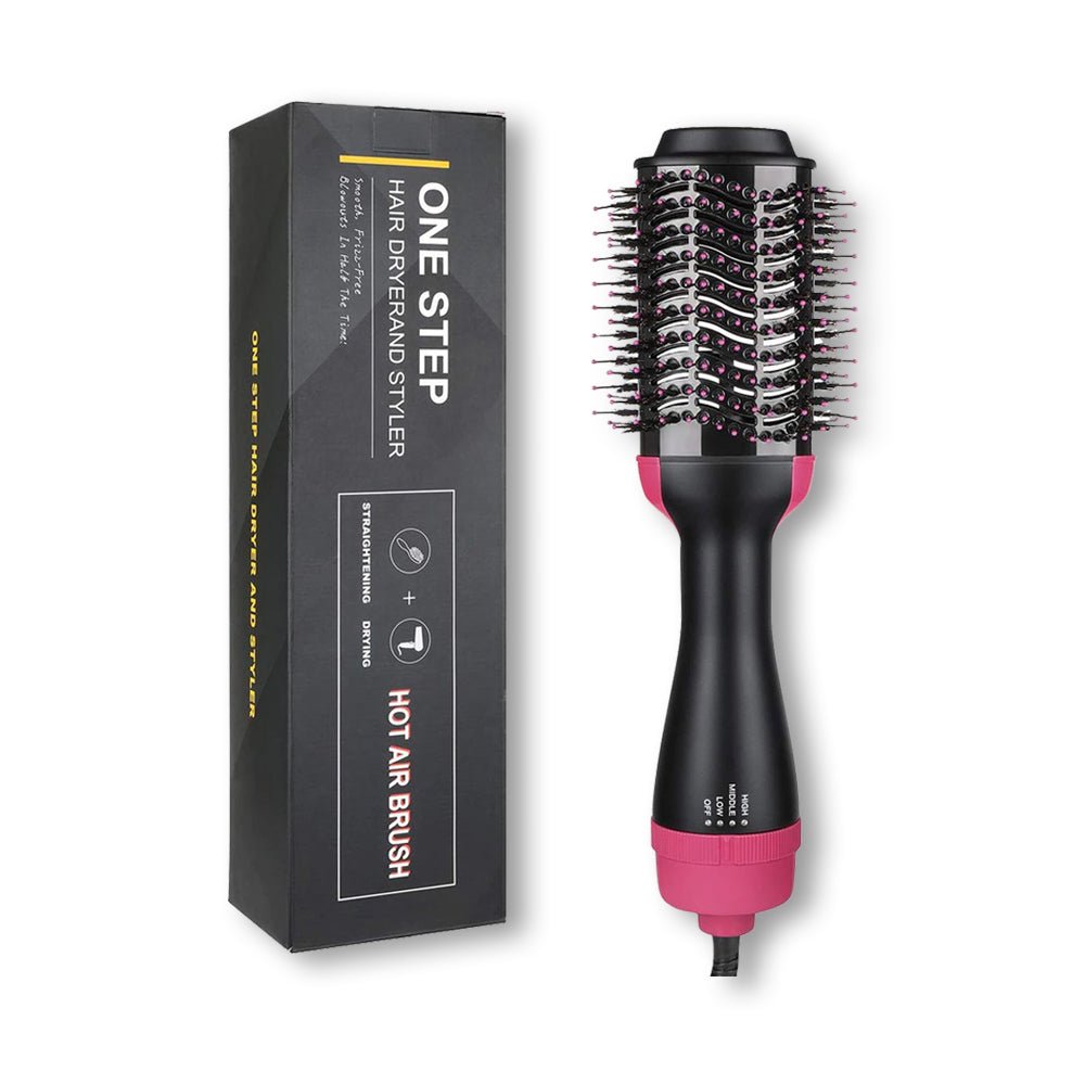 One Step 3 In 1 Hot Air Brush Dryer and Straightener